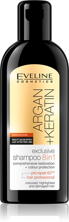 Eveline Cosmetics Argan + Keratin šampon 8 v 1