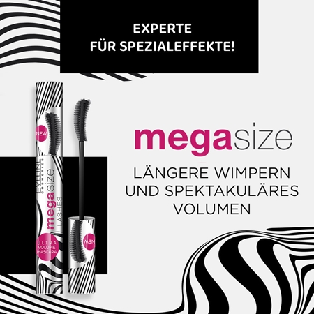 Eveline Cosmetics MegaSize Mascara für maximales Volumen