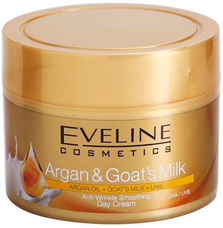 Eveline Cosmetics Argan & Goat´s Milk crema de día alisadora antiarrugas