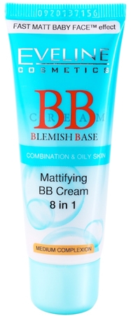Eveline Cosmetics BB Cream crema BB matificante 8 en 1