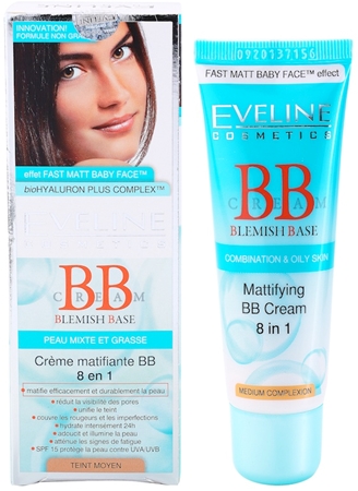 Eveline Cosmetics BB Cream crema BB matificante 8 en 1