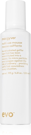 EVO Macgyver Mousse mousse fixante pour le volume des cheveux