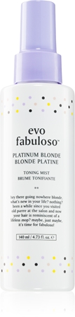 EVO Fabuloso Platinum Blonde Ton Mist spray cheveux anti-jaunissement
