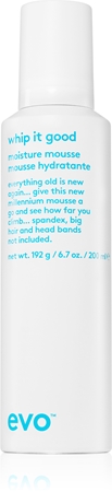 EVO Whip It Good Moisture Mousse espuma hidratante para cabello seco y teñido