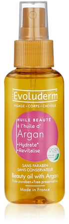 Evoluderm Beauty Oil zkrášlující olej na pleť a vlasy s arganovým olejem