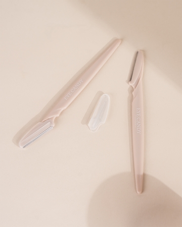 Eye Candy Angled Brow Razor Duo Razor For Eyebrows 