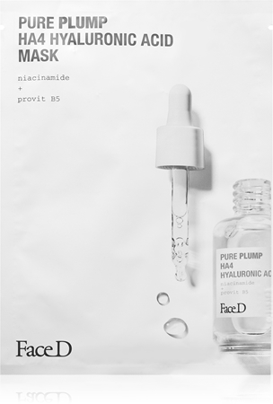 Face D Pure Plump HA4 Sheet Mask with hyaluronic acid