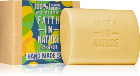 Faith In Nature Hand Made Soap Grapefruit savon solide naturel