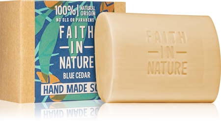 Faith In Nature Hand Made Soap Blue Cedar natūralus kietasis muilas