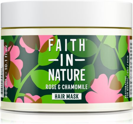 Faith In Nature Rose & Chamomile αναγεννητική μάσκα για κατεστραμμένα μαλλιά