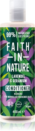 Faith In Nature Lavender & Geranium Natural Conditioner För normalt till torrt hår
