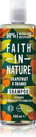 Faith In Nature Grapefruit & Orange naturalny szampon do włosów normalnych i przetłuszczających się