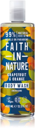 Faith In Nature Grapefruit & Orange gel douche booster d’énergie