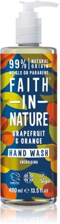Faith In Nature Grapefruit & Orange Luonnollinen Nestemäinen Käsisaippua