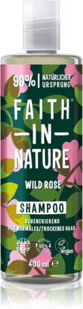 Faith In Nature Wild Rose regeneracijski šampon za normalne do suhe lase