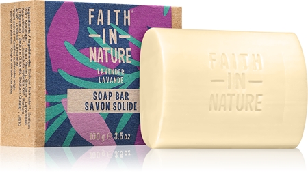 Faith In Nature Hand Made Soap Lavender Natural Bar Soap with lavender fragrance