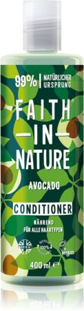 Faith In Nature Avocado περιποιητικό μαλακτικό για όλους τους τύπους μαλλιών