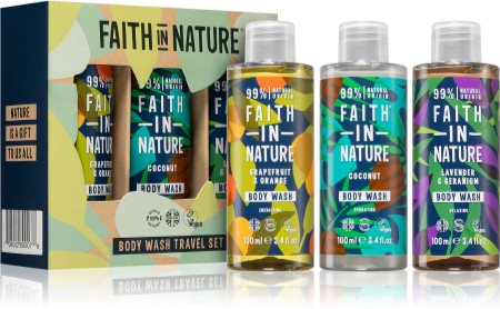 Faith In Nature Body Wash Travel Set Travel-set (voor in de Douch)