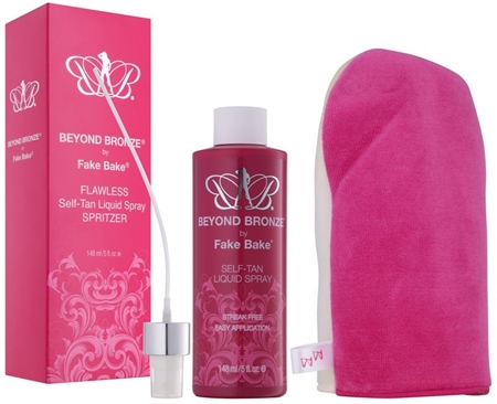 Fake Bake Beyond Bronze samoopaľovacia emulzia v spreji s aplikačnou rukavicou