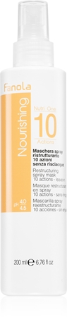 Fanola Nourishing spray sin aclarado nutrición e hidratación