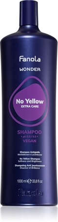 Fanola Wonder No Yellow Extra Care Shampoo Neutraliserande schampo med mässingstoner