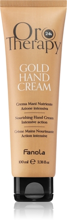 Fanola Oro Therapy Gold Hand Cream hydratační a vyživující krém s 24karátovým zlatem