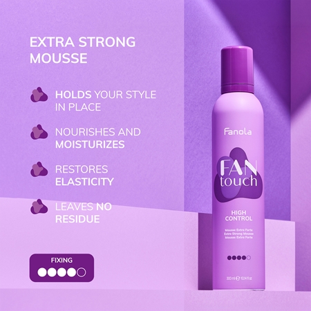 Fanola FAN touch Extra Strong Hold Regenerating Volumising Mousse