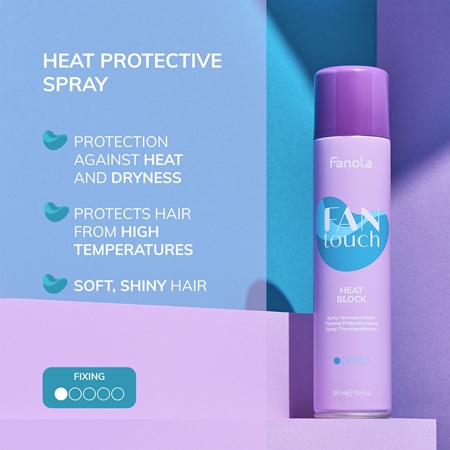 Fanola FAN touch Hair Spray for heat hairstyling