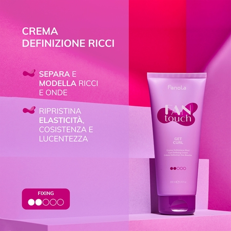 Fanola FAN touch crema per capelli per capelli mossi e ricci
