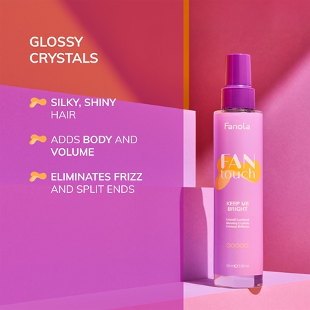 Fanola FAN touch KEEP ME BRIGHT Sprejs spīdīgiem un mīkstiem matiem