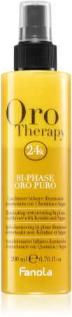 Fanola Oro Therapy Bi-Phase Oro Puro κοντίσιονερ χωρίς ξέβγαλμα σε σπρέι για λιπαρά μαλλιά