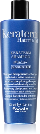 Fanola Keraterm champú alisador para cabello encrespado y rebelde