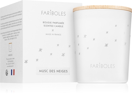 FARIBOLES Grey White musk lumânare parfumată
