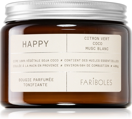 FARIBOLES Green Happy vonná sviečka