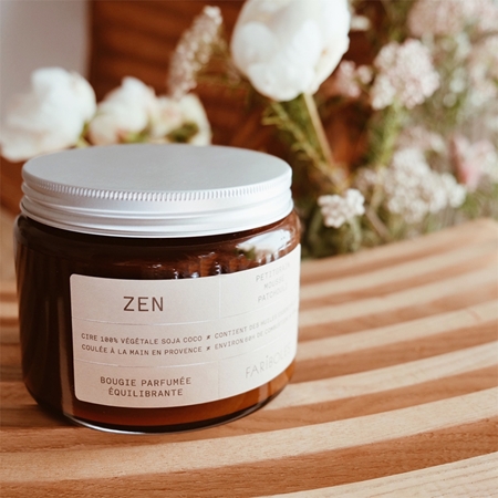 FARIBOLES Green Zen scented candle