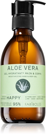 FARIBOLES Green Aloe Vera Happy Moisturizing Gel for hands and body