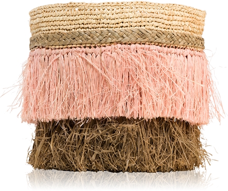 Loeffler Randall Skylar Feather-trimmed sold Raffia Clutch