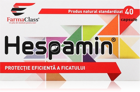 FarmaClass Industry Hespamin capsule favorizează detoxifierea organismului
