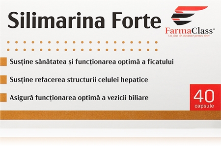 FarmaClass Industry Silimarina forte capsule pentru susținerea sănătății ficatului