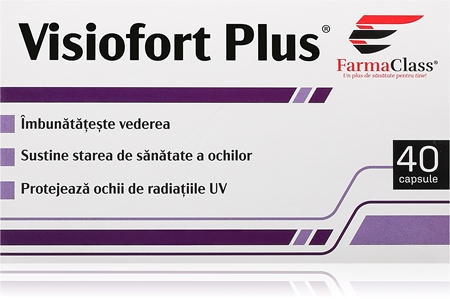 FarmaClass Industry  Visiofort Plus capsule pentru fortificarea ochilor