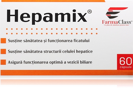 FarmaClass Industry Hepamix capsule pentru susținerea sănătății ficatului