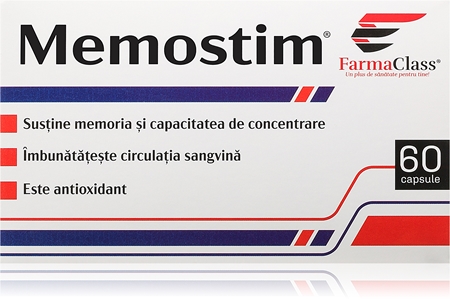 FarmaClass Industry Memostim capsule pentru susținerea memoriei și a concentrării