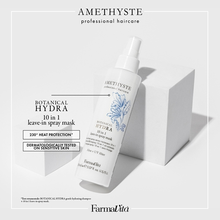 FarmaVita Amethyste Botanical Hydra Intense Leave-In Mask in Spray for heat hairstyling