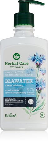 Farmona Herbal Care Cornflower gel apaisant toilette intime pour peaux sensibles et irritées