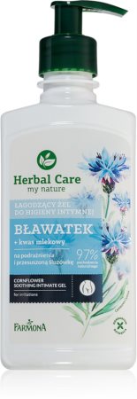 Farmona Herbal Care Cornflower gel lenitivo per l'igiene intima per pelli sensibili e irritate