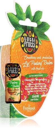 Farmona Tutti Frutti Orange & Strawberry Exfoliant pentru buze cu efect de netezire