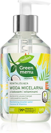Farmona Green Menu Coconut & Vitamins oczyszczający płyn micelarny