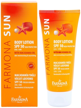 Farmona Sun захисне молочко для засмаги з олійкою макадамії SPF 50