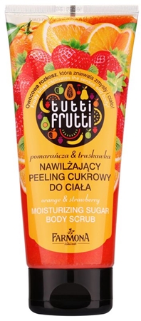 Farmona Tutti Frutti Orange & Strawberry feuchtigkeitsspendendes Zuckerpeeling für den Körper