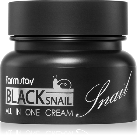 Farmstay Black Snail All-In One výživný pleťový krém s hlemýždím extraktem